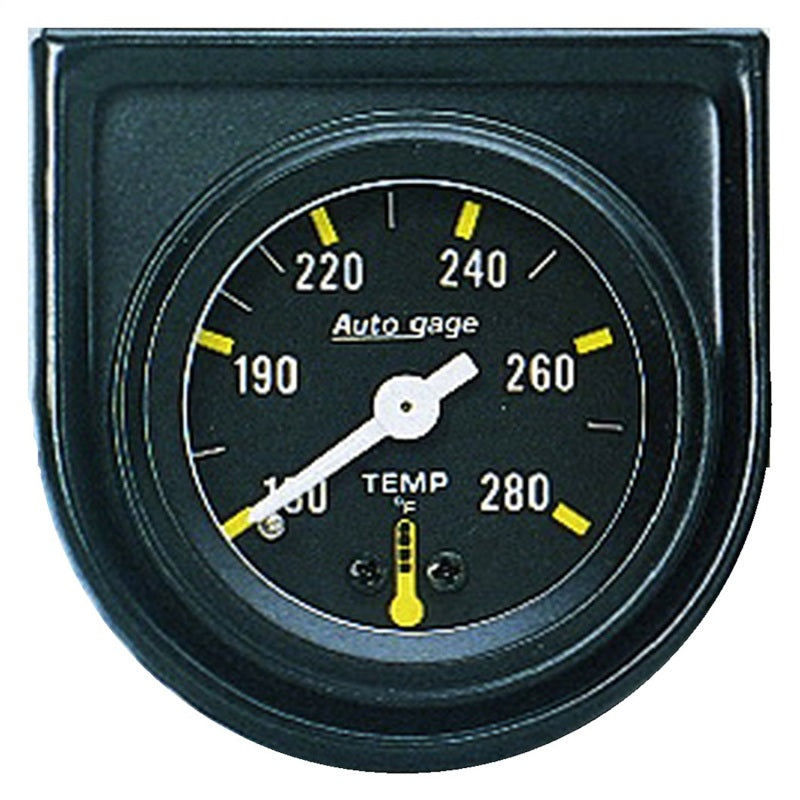 AutoMeter 2352 AutoGage 1 1/2in Mechanical 280 Deg Water Temp Gauge - Black