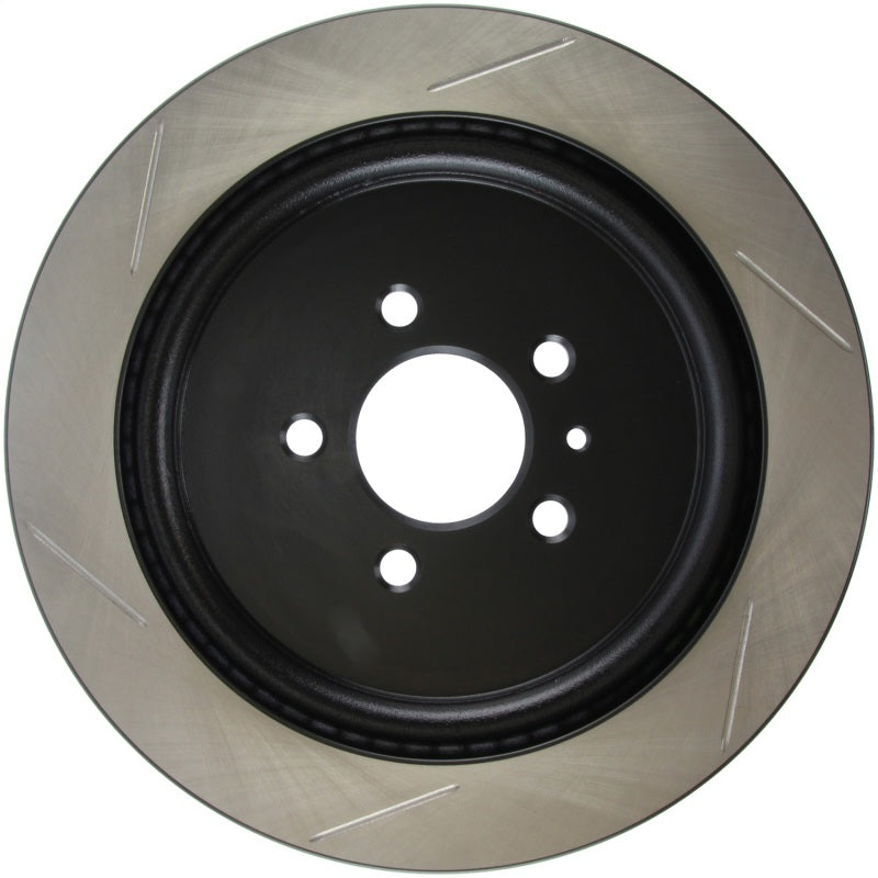 Stoptech 126.61105SL Premium High Carbon 13-14 Ford Mustang/Shelby GT500 Left Rear Disc Slotted Brake Rotor