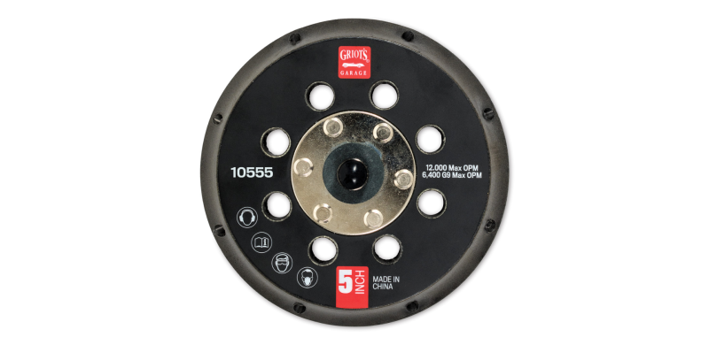 Griots Garage 10555 5in Vented Orbital Backing Plate (G9)