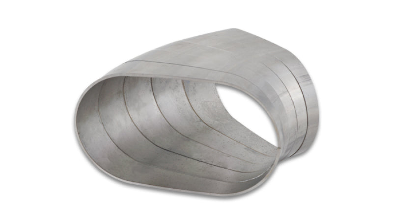 Vibrant 13585 45 Degree Horizontal Plane Oval 304SS Pie Cuts Nominal Tube 3.50in