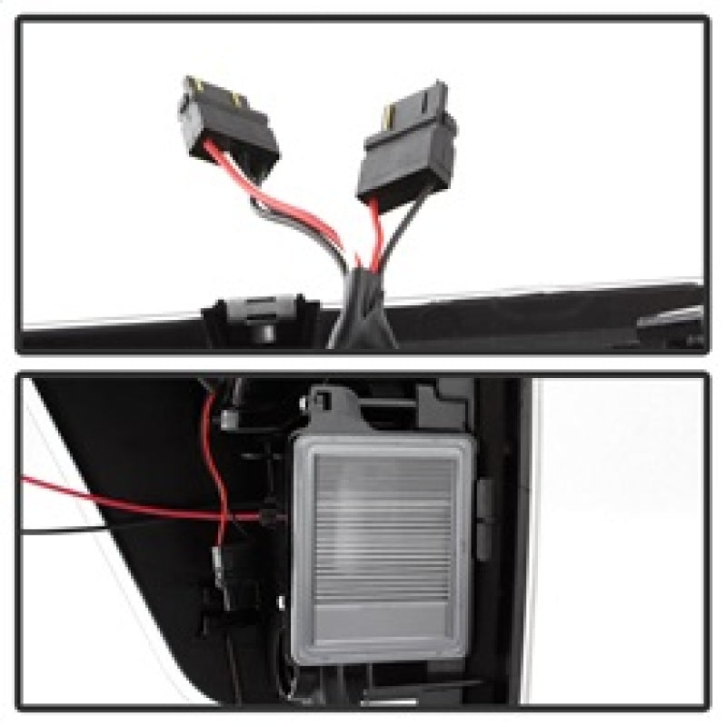 xTune 9038532 04-15 fits Nissan Titan Light Bar LED Tail Lights - Black (ALT-ON