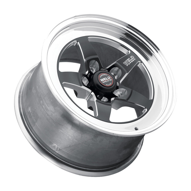 Weld 71LB-512A35A S71 15x12.33 / 5x4.5 BP / 3.5in. BS Black Wheel (Low Pad) - N