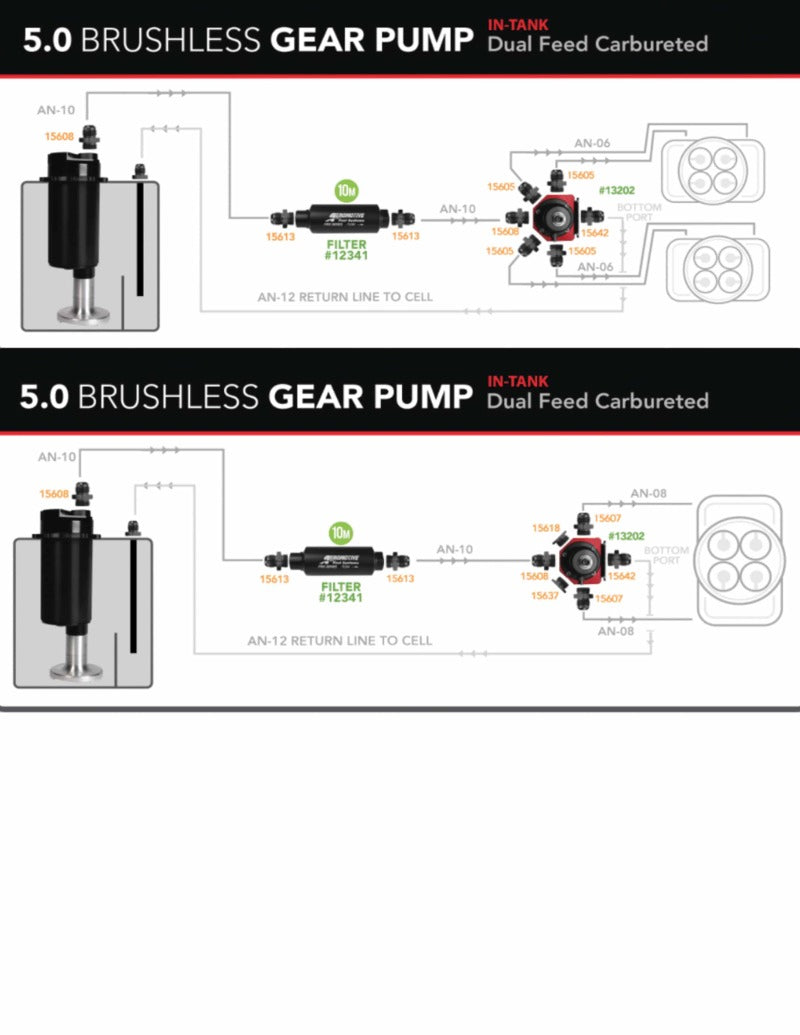 Aeromotive 18392 Variable Speed Controlled Fuel Cell - 15 Gal - Brushless Spur