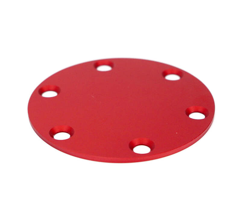 NRG STR-250RD Horn Delete Plate Laser Logo - Red