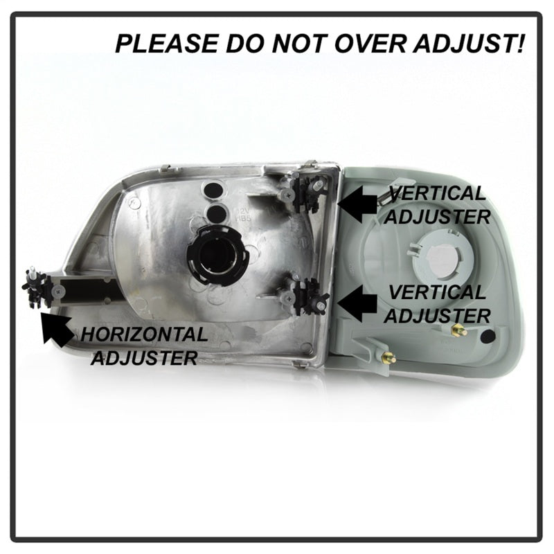 xTune 9042645 97-03 fits Ford F-150 4pc OEM Style Headlights w/Corner - Chrome