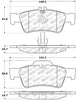 Stoptech 305.0986 Street Select Brake Pads w/Hardware - Rear