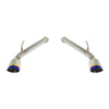 Remark RO-TTQ6-S 2017+ fits Infiniti Q60 Axle Back Exhaust w/Burnt Stainless Single Wall Tip