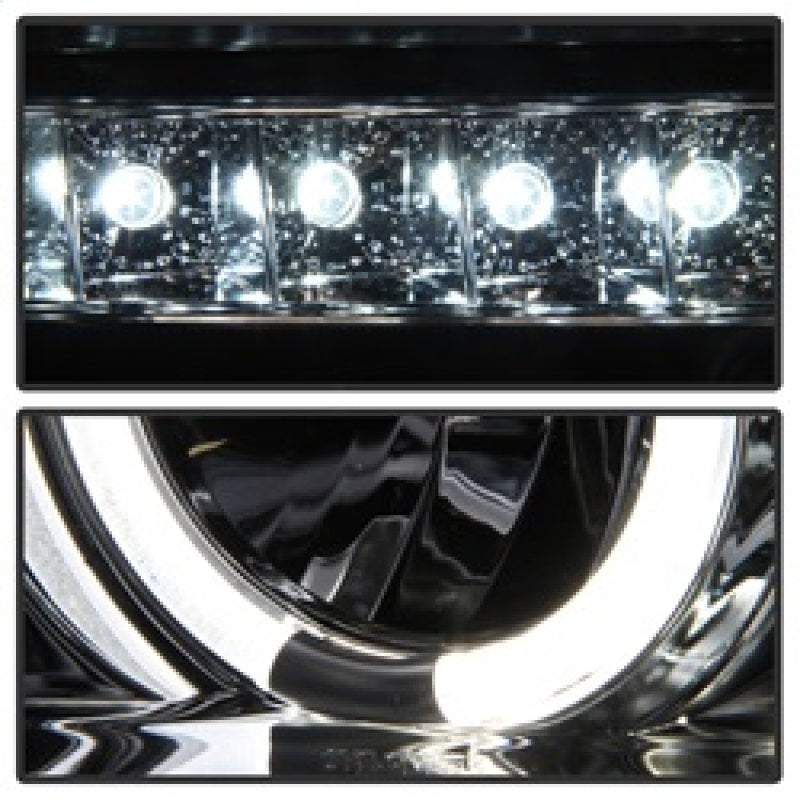 Spyder 5012036 fits Toyota 07-13 Tundra Projector Headlights LED Halo LED Chrm
