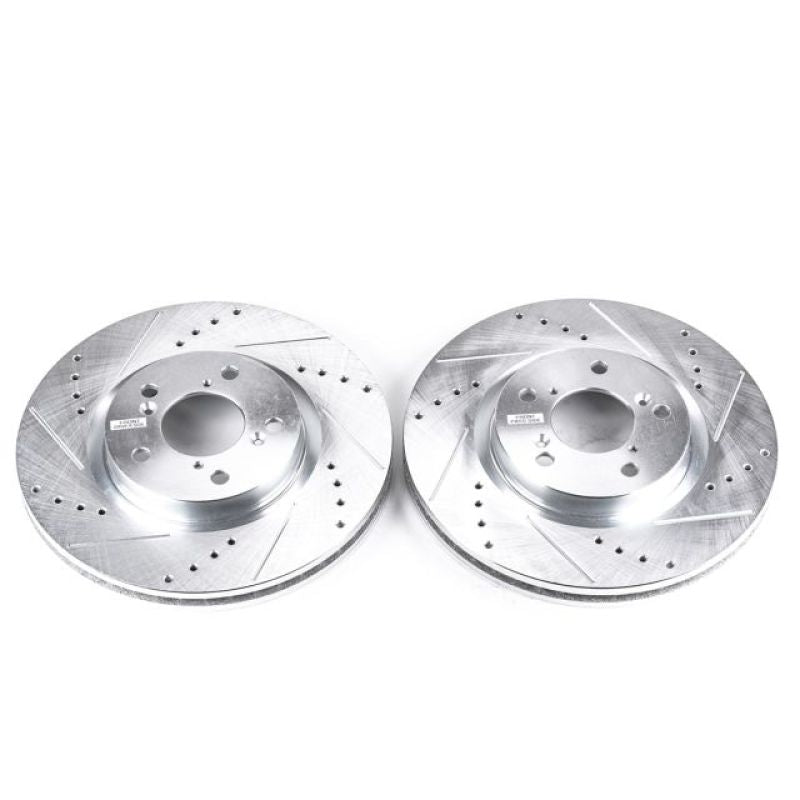 PowerStop fits Acura 09-14 TL Front Evolution Drilled & Slotted Rotors - Pair