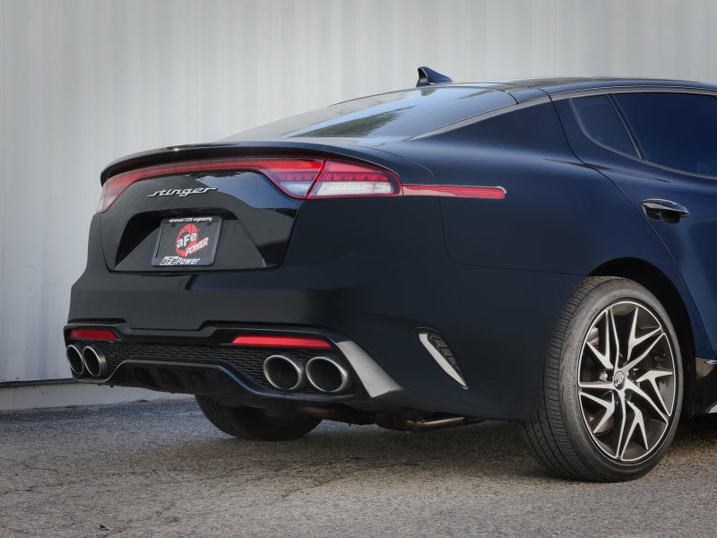 AFE 49-37034 XV 3in to Dual 2-1/2in 304 SS Cat-Back Exhaust w/ Cut-Out 18-21 f