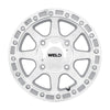 Weld U520B7042500 UTV RF Series Phantom U520 15x7 Phantom Beadlock 4x136 5BS (3
