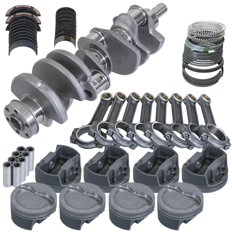 Eagle B14849040 fits Ford 351W 4.000in Crank 2.750in Mains 6.250in I-Beam Rods 4.040in Pistons Balanced Assembly
