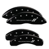 MGP 12204SDGOBK 4 Caliper Covers Engraved Front & Rear 11-18 fits Dodge Durango