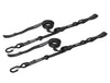 SpeedStrap 13801-2 1In x 10Ft Cam-Lock Tie Down with Snap S-Hooks and Soft-Tie (2 Pack) - Blk