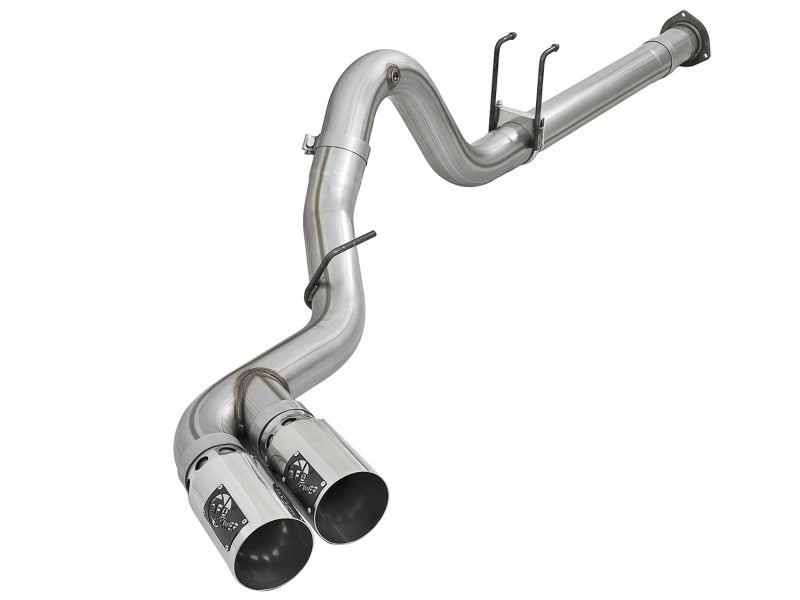 AFE 49-43102-P XD 4in SS Down-Pipe Back Exhaust w/Dual Polished Tips 17-18 fits