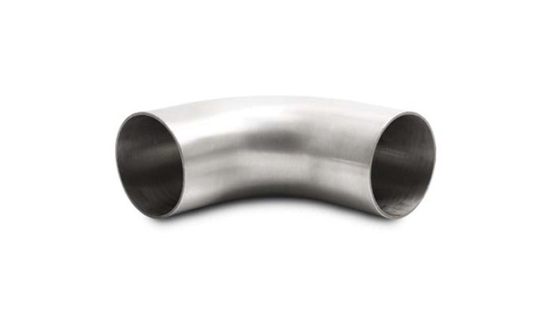 Vibrant 13346 OD 3.23in Tangent Length T304 SS 90 Deg Mandrel Bend w/Extended L