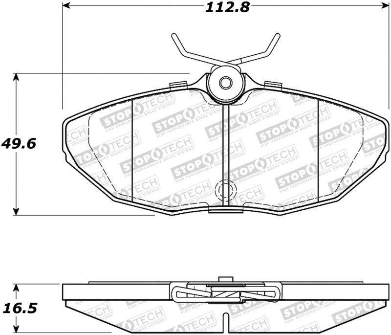 Stoptech 308.0944 Street Brake Pads
