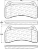 Stoptech 308.0938 Street Brake Pads