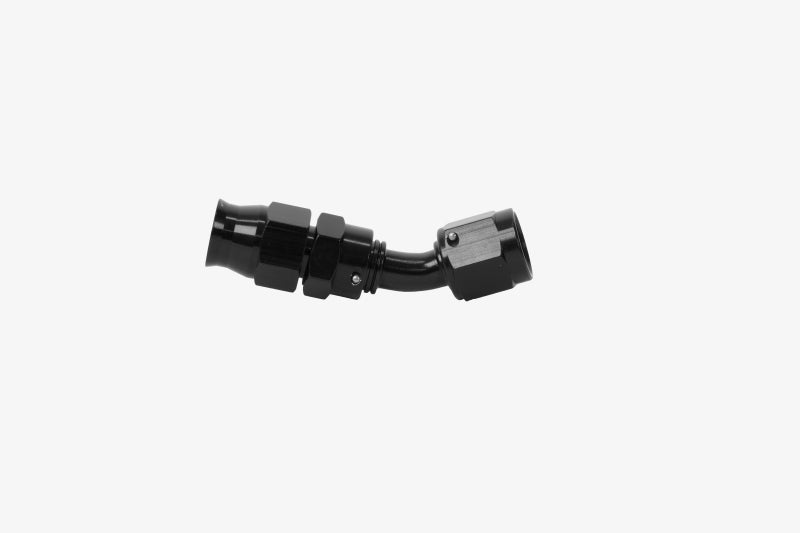 Aeromotive 15351 PTFE Hose End - AN-06 - 45 Deg - Black Anodized