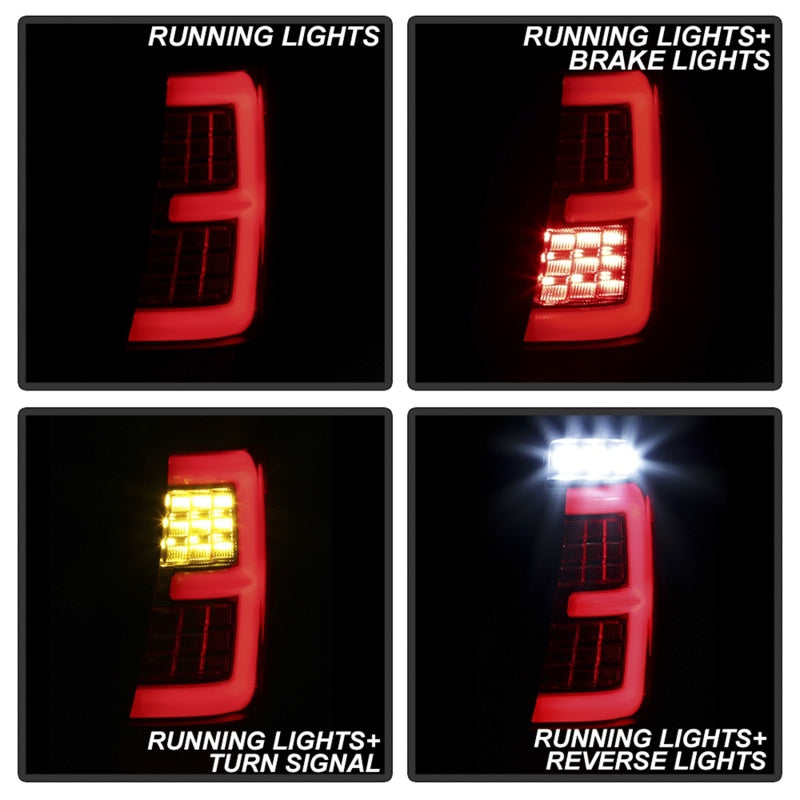 Spyder 5086150 fits Jeep 99-04 Grand Cherokee - Light Bar Led Tail Lights - Bla