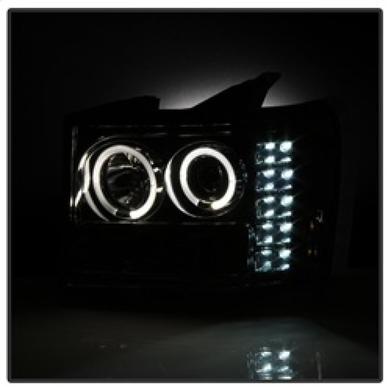 Spyder 5010629 fits GMC 07-13 Sierra 1500/2500/3500 Projector Headlights LED Ha