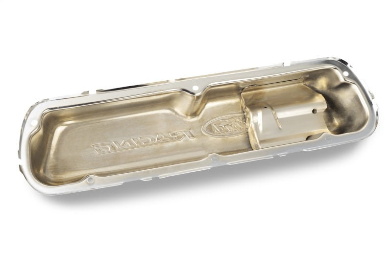 Ford Racing 302-070 Embosses Logo Stamped Steel Valve Cover Chrome