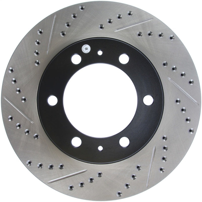 Stoptech 127.44129R 07-08 fits Toyota FJ Cruiser / 05-08 Tacoma (6 lug) / 03-08 4 Runner (319mm disc) SportStop Slo