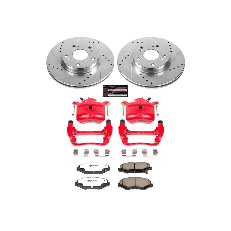 PowerStop KC6490 26 fits Acura ILX Front Z26 Street Warrior Brake Kit w/Calipers
