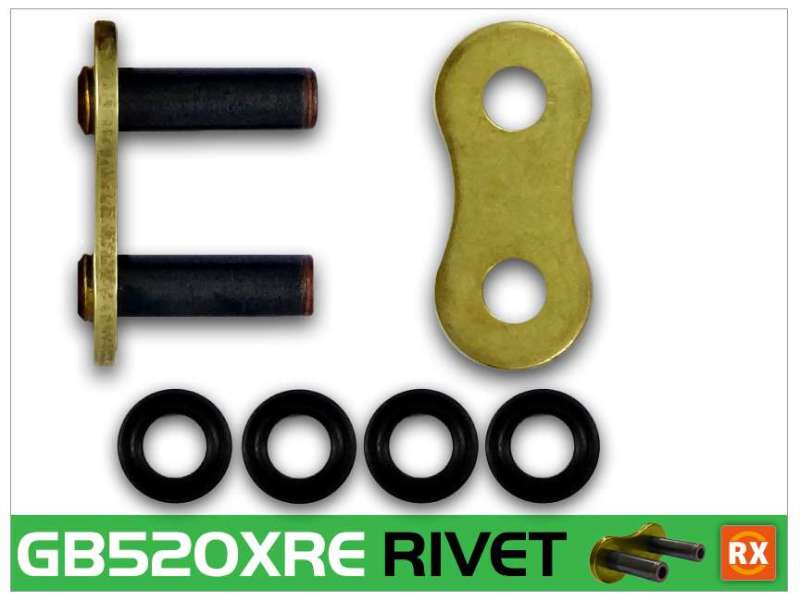 RK Chain GB520XRE-RL GB520XRE-RIVET - Gold