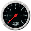 AutoMeter 2495 Autometer Traditional Chrome 3-3/8in 6K RPM In-Dash Mechanical Tachometer