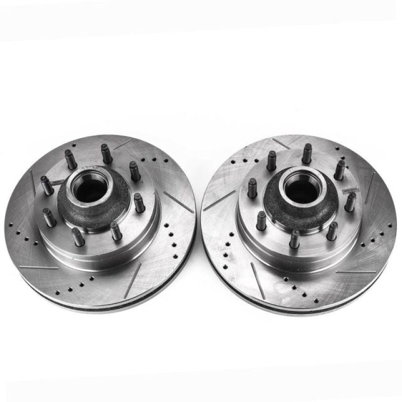 Power Stop fits Ford E-450 Super Duty Front Drilled & Slotted Rotor - Pair