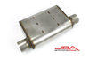 JBA 40-301301 Universal Chambered Style 304SS Muffler 13x9.75x4in 3in In/Out Dia Offset/Offset (Same Side)
