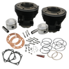 S&S 91-9017 Cycle 66-84 3-7/16in x Up To 4-3/4in Stroke Cylinder Kit - Gloss Bla