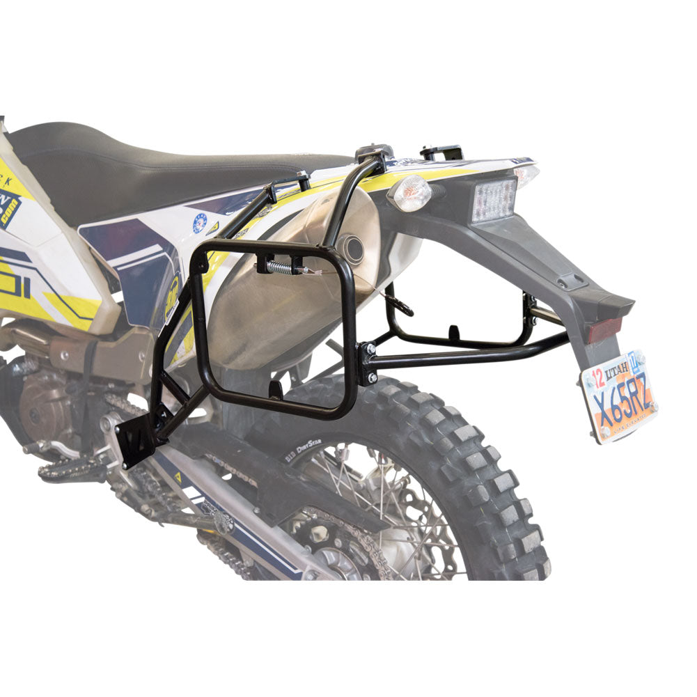 Tusk 2006110033 Pannier Racks with Pilot Pannier Bags Black/Tan