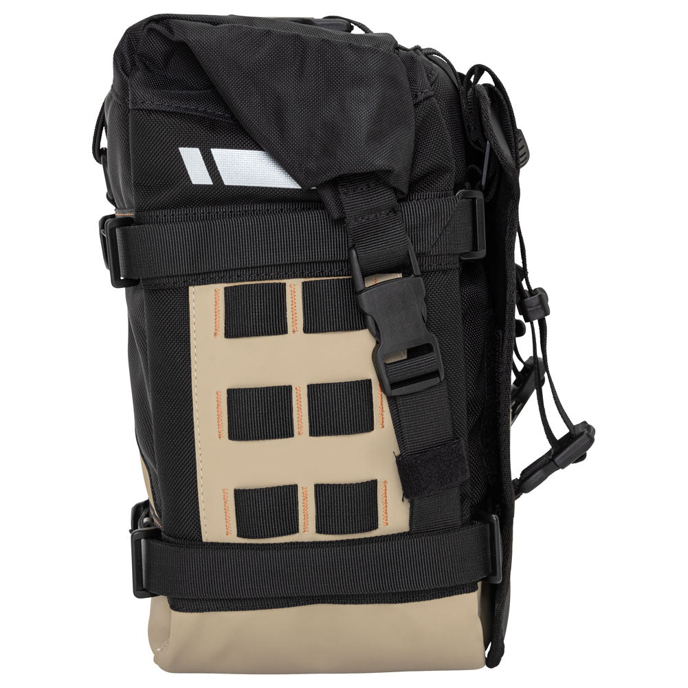 Tusk 2006110035 Pannier Racks with Pilot Pannier Bags Black/Tan