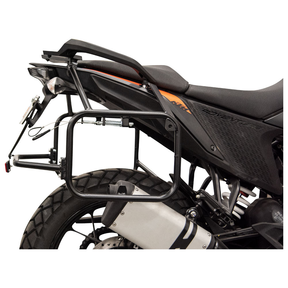 Tusk 2006110037 Pannier Racks with Pilot Pannier Bags Black/Tan