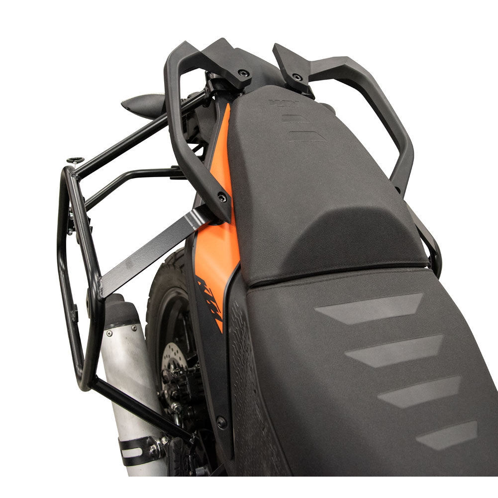 Tusk 2006110037 Pannier Racks with Pilot Pannier Bags Black/Tan