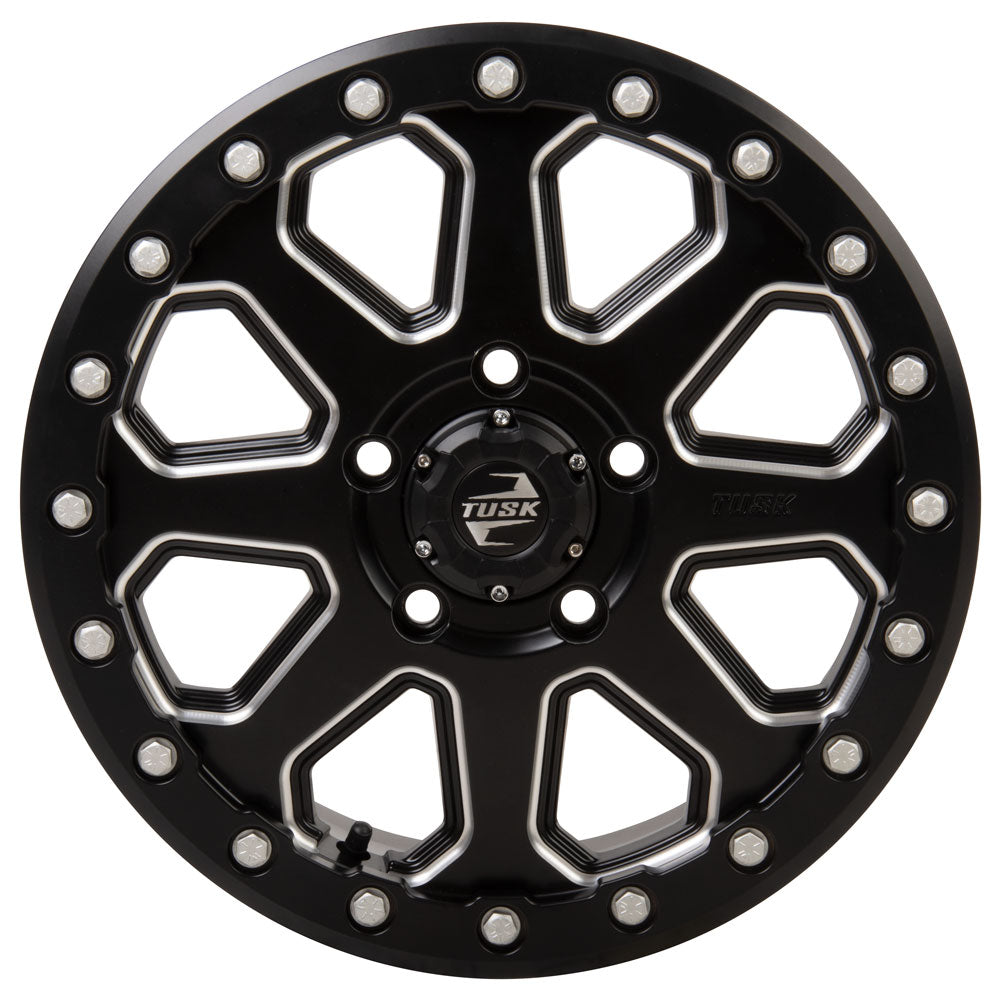 Tusk 2012070042 Uinta Beadlock Wheel 15x7 5/114.3 6+1 Milled/Black