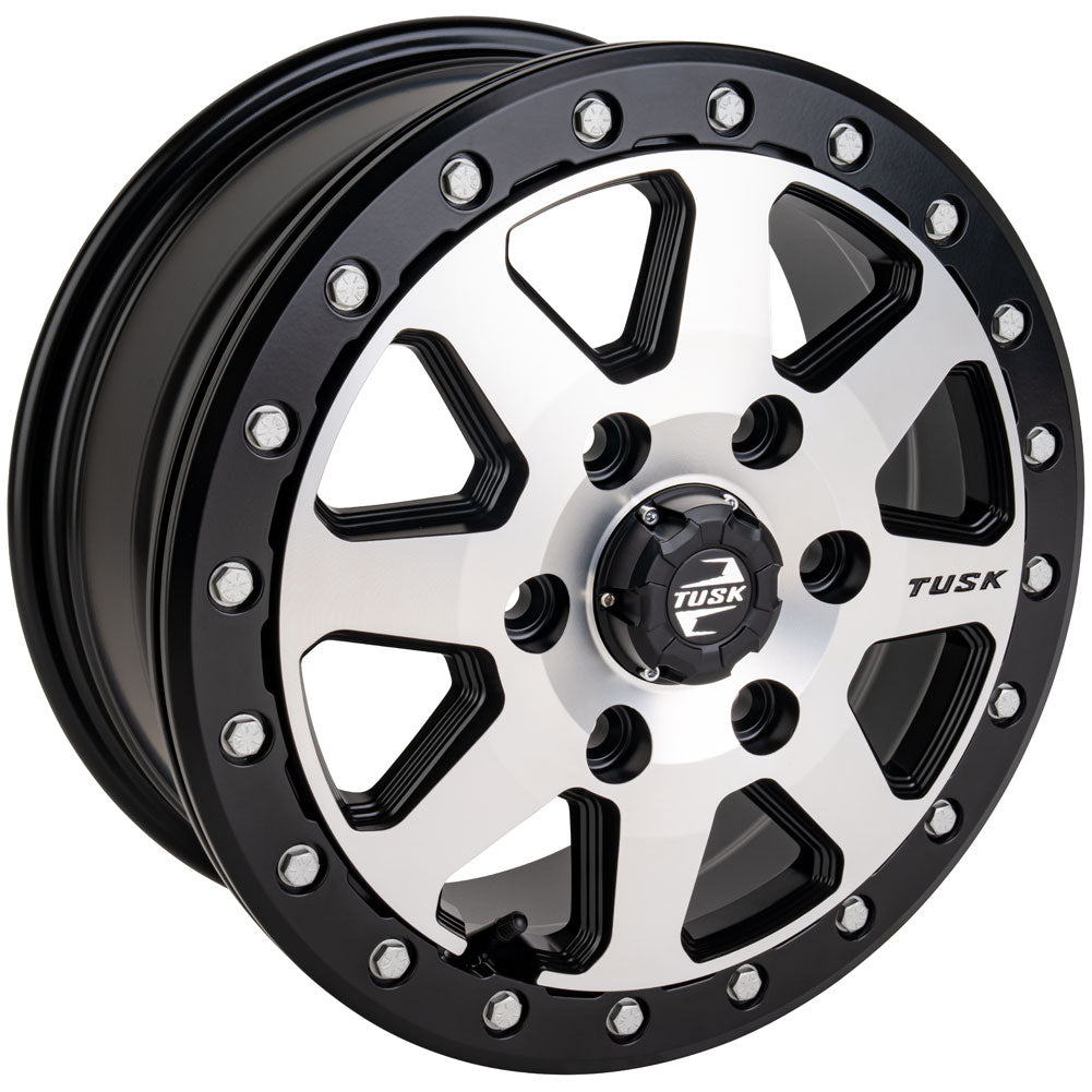 Tusk 2012070060 Uinta Beadlock Wheel 16x7 6/139.7 7+0 Machined/Black