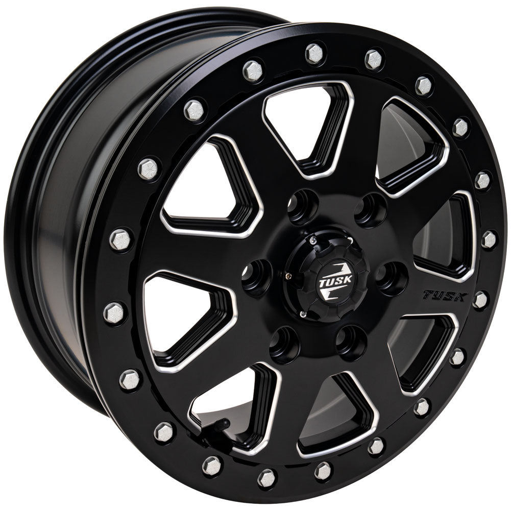 Tusk 2012070062 Uinta Beadlock Wheel 16x7 6/139.7 7+0 Milled/Black