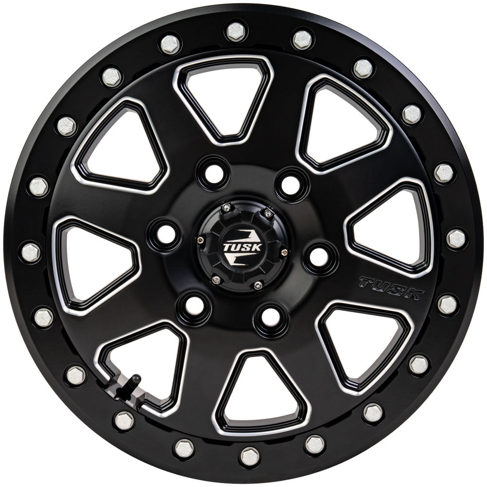 Tusk 2012070062 Uinta Beadlock Wheel 16x7 6/139.7 7+0 Milled/Black