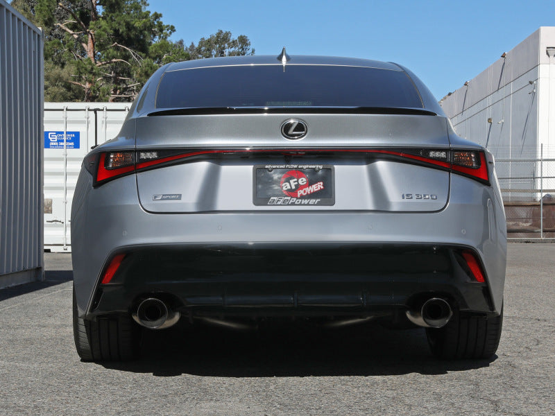 AFE 49-36060-P exus IS350 14-22 V6-3.5L Takeda Axle-Back Exhaust System- Polish