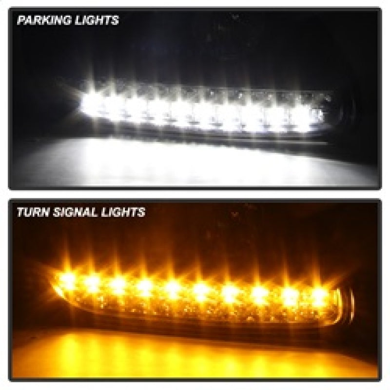 Spyder 5080967 fits Porsche 03-06 Cayenne Projector Xenon/HID Model- DRL LED Bl
