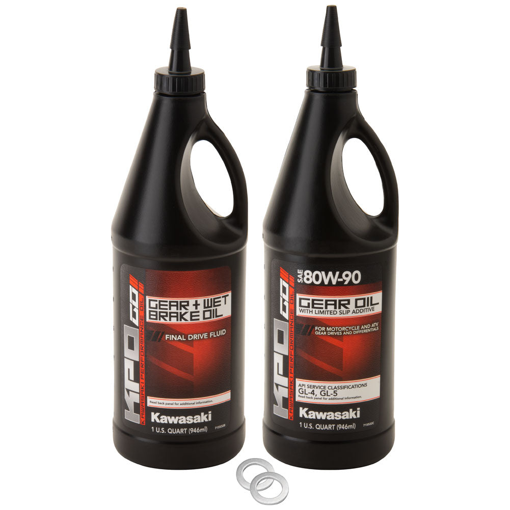 Tusk 2044120072 Drivetrain Oil Change Kit with fits Kawasaki Oil