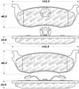 Stoptech 305.0711 Street Select Brake Pads - Rear
