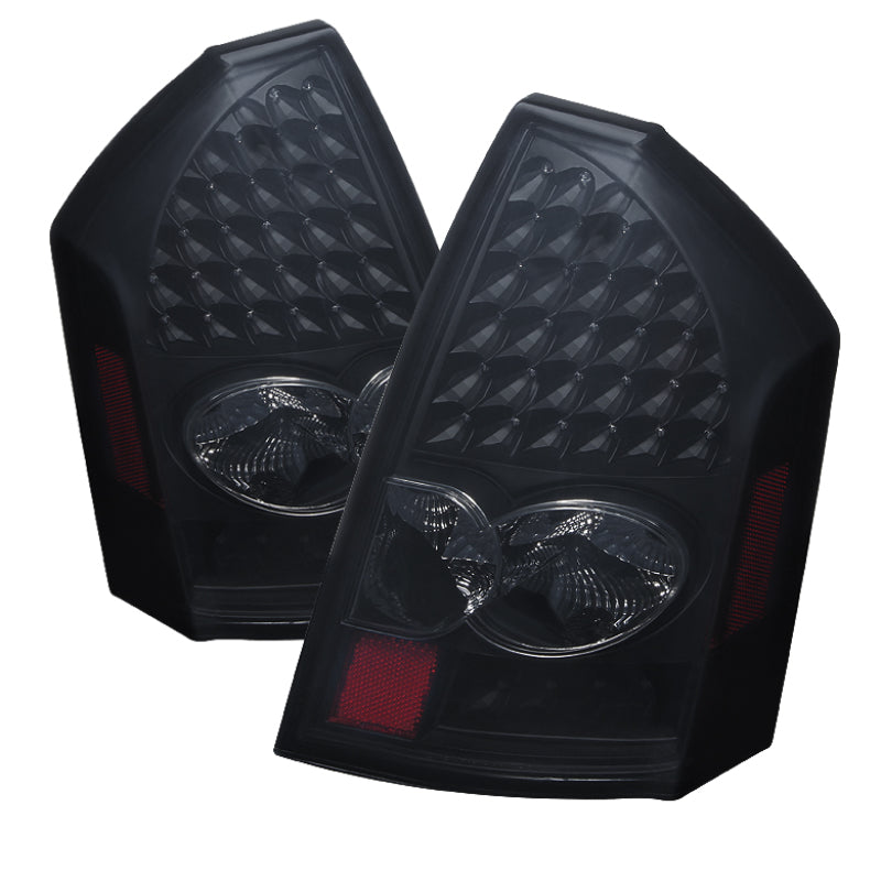 9027529 Xtune fits Chrysler 05-07 300C LED Tail Lights Black Smoke ALT-JH-C305