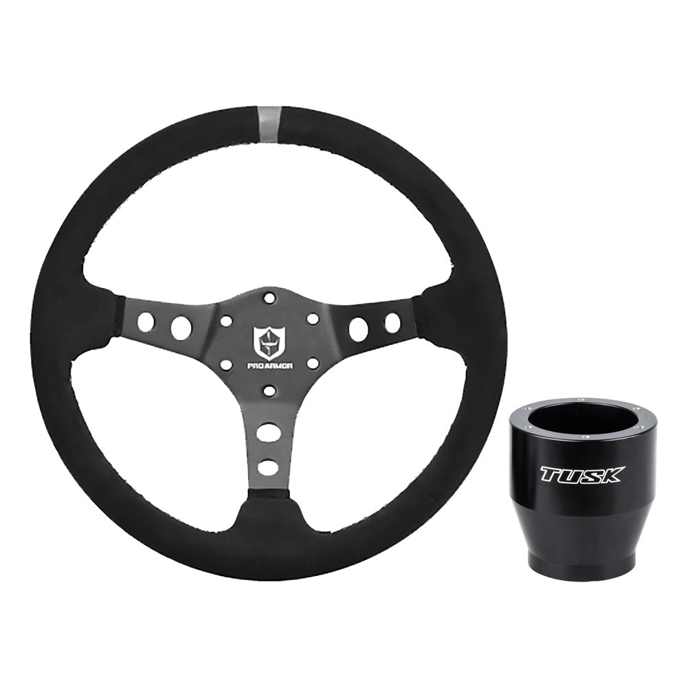 Tusk 2061720004 Steering Wheel Hub w/Pro Armor Top Marker Suede Steering Wheel