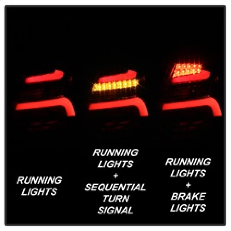 Spyder 5085139 fits Ford 12-14 Focus 5DR LED Tail Lights - Black (ALT-YD-FF12-L