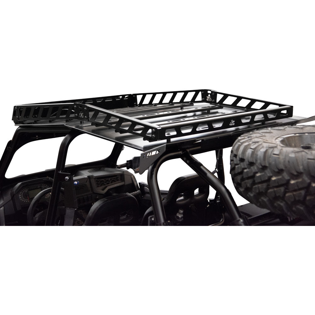 Tusk 2070140006 UTV Adventure Roof Rack With Tusk V2 Curved 30" Light Bar