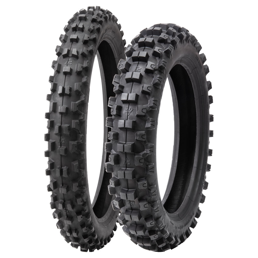 Tusk 2073670008 EMEX T-35 Soft/Int Terrain Tire Set 90/100x21 120/80x19